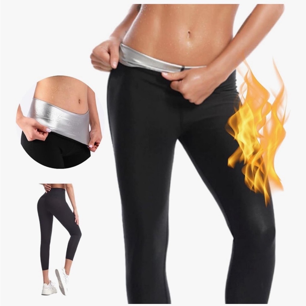Nano Hertz Sauna Sweat Shapewear Shorts Leggings Pants Workout Weight Loss
